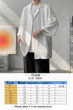 Riolio Ice Silk Shirt Men's High Quality Summer Fashion Brand ins 5-sleeve shirt loose casual masculina camisas hombre
