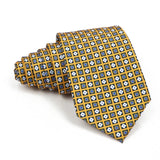 Riolio  High Quality Classic Men's 7.5cm Tie Soft Smooth Green Blue Colorful Paisley Flower Necktie Daily Wear Business Accessories Gift