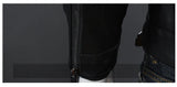 Riolio Men's lapel leather jacket autumn oversized slim motorcycle riding suit winter thickened PU leather waterproof work clothes