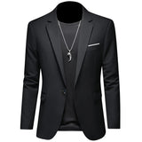 Riolio 2024 Fashion New Men's Casual Business Slim Fit Formal Dress Blazers Jacket Suit Coat