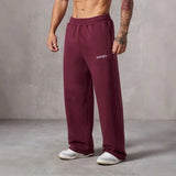 Riolio American Style New Men's Sports Pants Spring Autumn Outdoor Jogging Muscle Fitness Embroidered Straight Casual Long Pants