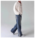 Riolio  New Japanese Fashion Men Cardigan Jackets Light Luxury Knitted Button-down Long Sleeve Sweater Coat Premium Solid Color Knitwear