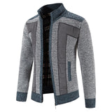 Riolio Autumn Spring Sweater Men's Cardigan Zip Up Turtleneck Jacket Y2K Sweatshirt Winter Hombre Cold Coat Knitted Jumper Sweatercoat