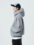 Riolio Hooded Cardigan Sweatirt Loose Casual Double Zipper Jaet for Teens Spring Autumn Seasonal Polyester Fiber Fce Lined