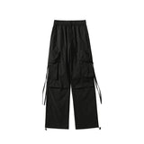 Riolio Men Cargo Pants Ribbon Hip Hop Jogging Pants Male Casual Streetwear Harem Trousers Pockets New Elastic Waist Woman Sweatpants