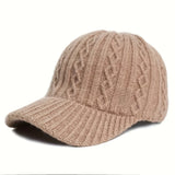 Riolio  Winter Baseball Cap Korean Version Trendy Fashionable Face-Slimming Japanese Versatile Warm Duck Tongue Hat