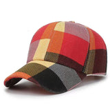 Riolio New Unisex Spring Summer Women Men Plaid Baseball Caps Outdoor Cool Lady Male Sun Cap Hat for Women Men Fashion