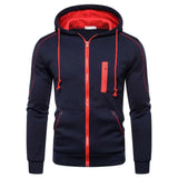 Riolio Men's Hoodie Black White Army Green Red Hooded Color Block Fleece Cool Casual Winter Clothing Apparel Hoodies Sweatshirts