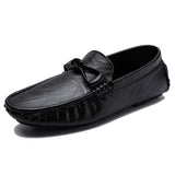Riolio  British Style Loafers Handmade Casual Leather Footwear All-match Male Business Flats Outdoor Soft Slip on Shoes Travel Moccasins