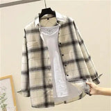 Riolio  Long Sleeve Shirts And Blouses For Men Plaid Elegant Cotton Luxury Man Tops Social Korean Style New In Hipster Spring Clothing
