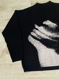 Riolio  Y2k Knitted Sweater Acrylic Men Clothes Fashion Hip Hop Grunge Goth Punk Casual Harajuku Graphic Print Long sleeved Pullover
