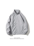 Riolio American Sle Men's Spring Oversize Baseball Jaet Stand Collar 's Coat Windproof Polyester Casual Outerwear