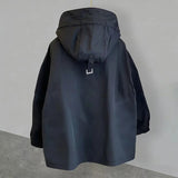 Riolio  Spring Autumn Mens Anorak Jackets Fashion Man Half zip Streetwear Hip Hop Hooded Coats Men Loose Fit Windbreaker Work Jackets