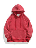 Riolio Spring Autumn Washed Hoodies Men 360G Heavy Cotton High Street Vintage Oversized Sweatshirts Y2k Hoody Harajuku Tops