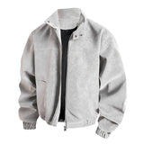 Riolio  Autumn and Winter New Jacket Men's Stand Up Collar Jacket Loose, Comfortable, Versatile, Handsome, High-quality Jacket  Men