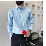 Riolio  Long Sleeve Shirt Trendy and Handsome Men's Top