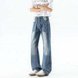 Riolio Wide leg jeans Men 2025 Autumn trend Casual Pantsbell-bottoms unisex washed Jeans Skinny Work Trousers Male Jeans Men Clothing
