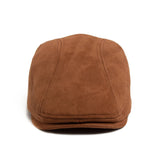 Riolio New Suede Autumn Winter Beret Fashion Vintage Men Women Newsboy Hat Casual Flat Visor Cap Berets For 54-58cm Head Circum Ference