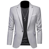 Riolio 2024 Fashion New Men's Casual Business Slim Fit Formal Dress Blazers Jacket Suit Coat