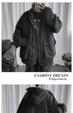 Riolio Fall Winter Thickened Work Jacket Korean Style Trendy Hooded Jacket Men 2025 New Versatile Loose Fashion Top Aesthetic Urban