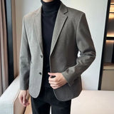 Riolio fashion suits for men 2 Piece Outfit Set Man Blazer Business Big Size Full Suit for Men Grey Luxury Ceremony Classic Elegant High Quality Jackets