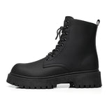 Riolio  Luxury Brand Boots Chelsea Men's Boots Leather Men Designer Boots Fashion Casual Business Black Boots Thick Soled Mid Top Boots