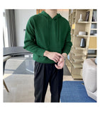 Riolio New Japanese Leisure Men's Hooded Sweater Trendy Harajuku Preppy Style Long Sleeve Hoodies Autumn Casual Vintage Warmth Knitwear