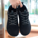 Riolio  Wide footed large-sized men's suede hiking shoes anti slip leather outdoor sports shoes camping running jogging  men's loafers