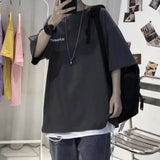 Riolio American Stylet Men's Short Sleeve T-shirt Insensitive Printing Design Sensibility Niche Oversize Half Sleeve Summer Top
