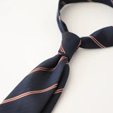 Riolio  Handmade 8cm Dots Striped Neckties Business Formal Dress Professional Men's Silk Ties Wedding Party Suit Cravat Brown Neck Tie