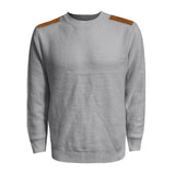 Riolio  Autumn Winter Men Sweater Pullover New Round Collar Solid Color Long-Sleeved Pullover Fashion Male Casual Pullovers