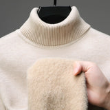 Riolio  Luxury brand high-quality fashionable versatile high necked knitted sweater with cashmere base sweater