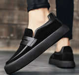 Riolio  New autumn breathable men's set of lazy shoes fashion youth casual single shoes men's shoes