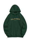 Riolio Hoodie for Men Fleece Lining Sweatshirt California Embroidery Essential Hooded Pullover Fall Winter Streetwear Warm Sweats