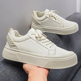 Riolio  Spring Men's Thick soled Board Shoes Fashion Student Sports Shoes Large Men's Casual Single Shoes