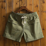 Riolio  Men's Utility Cargo Shorts Above Knee Loose Fit Summer Casual Thin Mid Thigh Shorts