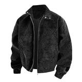 Riolio  Autumn and Winter New Jacket Men's Stand Up Collar Jacket Loose, Comfortable, Versatile, Handsome, High-quality Jacket  Men