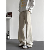 Riolio  American Casual Men New Ice Silk Quick-drying Work Clothes Wide-leg Pants Loose Straight Trousers
