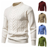 Riolio 5 Styles Autumn and Winter New Men's Sweaters Warm and Skin-friendly Elastic Sweaters Pullover Knit Sweater