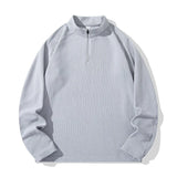 Riolio  Autumn and Winter Bottoming Solid Color Long-sleeved Men's Stand-collar Long-sleeved T Fashion Casual Top