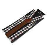 Riolio  Floral Cotton 2 Sizes Suspenders Parent Child Sets Men Women Kids Braces Adjustable Straps Male Pants Shirt Skirt Accessory Gift