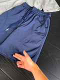 Riolio  Baskeall orts Men's Summer Ice Silk Cool Feeling Beach Pants CleanFit Five Tenths Casual Loose Straight Leg Pants
