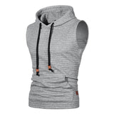 Riolio New Fashion Zipper Cardigan Sweater Mens Sleeveless Hooded Vest Jacket Plus Size S-4XL Streetwear Vest Hoodies