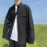 Riolio  Designed Men Trendy Spring and Autumn Long-sleeved Shirt Jacket High-end Top with Inner Shirt Handsome and Handsome in Summer