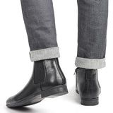 Riolio Size 7~13 Men Chelsea Boots Italian Style Ankle Boots soft leather Men Boots