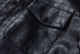 Riolio Pu Men's Korean Style Leather Coat Men New Arrival Slim Fit Leisure Jacket Solid Color Casual Coat High-end Motorcycle Jackets