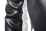 Riolio Autumn Men's Stand-up Collar Leather Coat Trend Leather Coat
