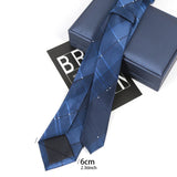 Riolio  Mens Classic Tie Striped Skinny 6cm Necktie Polyester Ties for Man Plaids Jacquard Cravat Business Party Accessories Corbatas