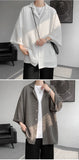 Riolio Ice Silk Shirt Men's High Quality Summer Fashion Brand ins 5-sleeve shirt loose casual masculina camisas hombre