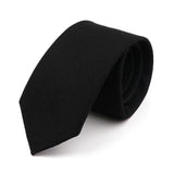 Riolio  Novelty New Solid Color Ties For Men 100%Cotton Handmade High Quality Necktie Pink Green Orange 6.5cm Skinny Slim Ties Accessory